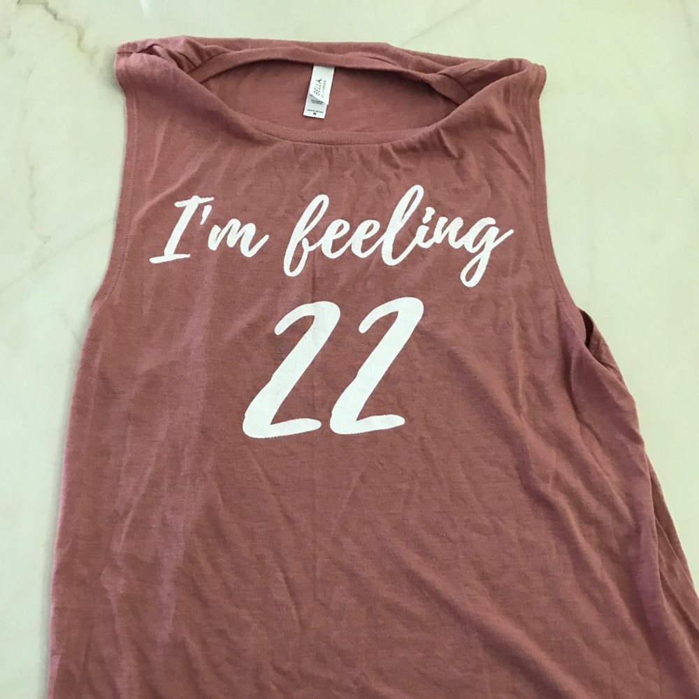 Women’s super soft mauve color tank